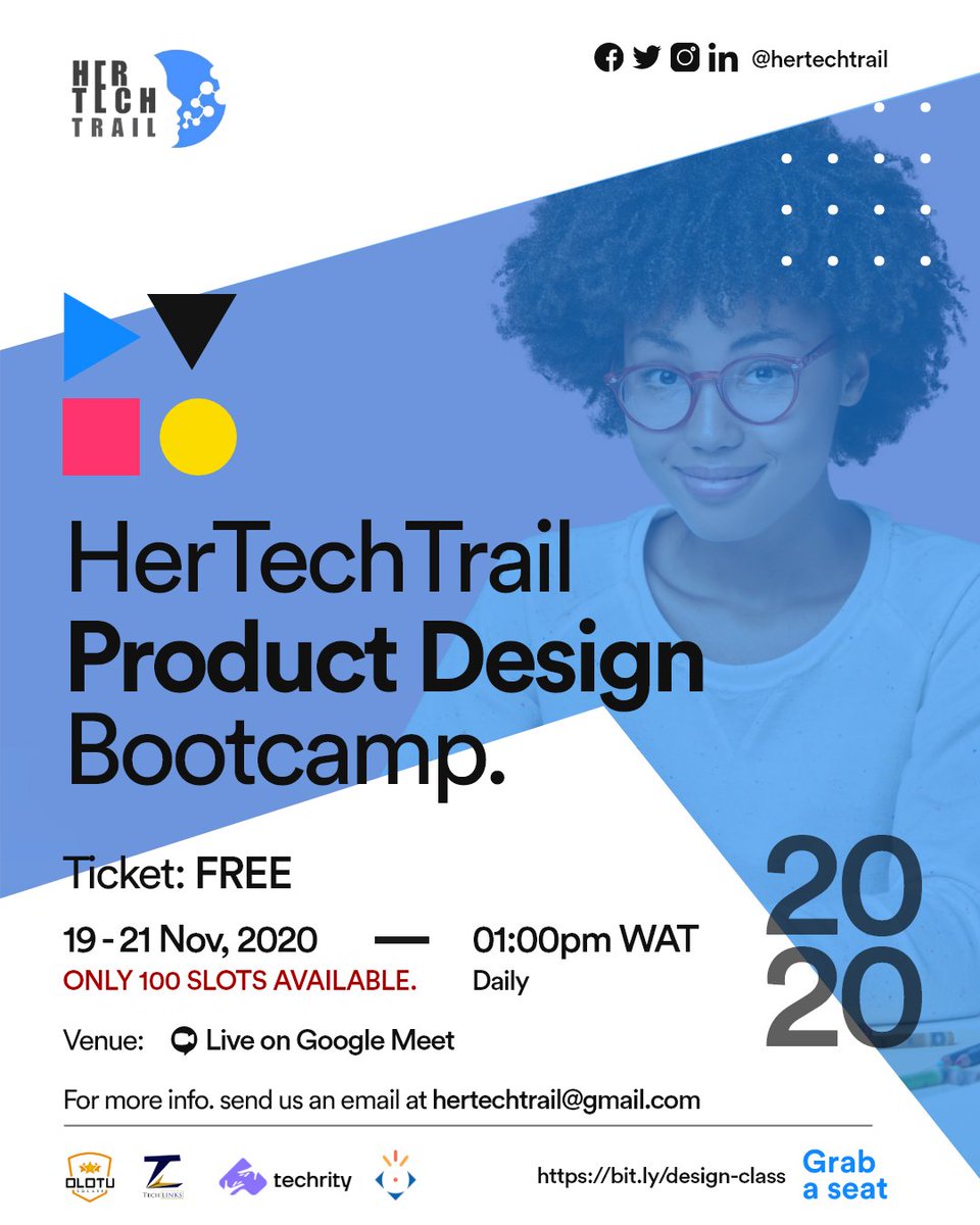 Jen_Duix's tweet photo. In a 3 days boot camp, @hertechtrail will be teaching product design featuring amazing speakers. Don't miss out
https://t.co/8JRgUnyTiY
#hertechtrail
#herevent
#women https://t.co/sdvqvu9r6D