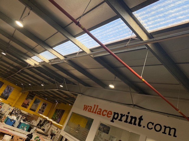 WallacePrint's tweet photo. Return On Investment Time!
The R.O.I. on our new roof will be 18 months, just look at the light flooding through to assist our colour management!

#printingindustry #printing #print #construction #roofrepair #roofrestoration #roofreplacement #productionprint #production https://t.co/yNKMUkVn47