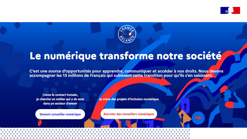 #NEC2020 | <a href="/cedric_o/">Cédric O</a> l'a annoncé : 4⃣0⃣0⃣0⃣ conseillers numérique vont accompagner les français dans leur usage quotidien des outils 💻📲 !
↪ Vous souhaitez le devenir ? Vous êtes une #CollTerr ou un #TiersLieux qui souhaite en recruter ?
👉 Rdv sur conseiller-numerique.gouv.fr
