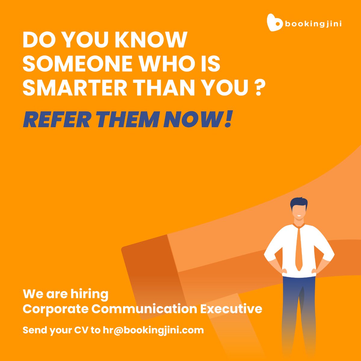 SibasishMishra's tweet photo. #hiring Management Trainee for Corporate Communication. Must be great at spoken and written communication. if you have the flair for it please send your CV to hr@bookingjini.com with the subject line as "Management Trainee for Corporate Communication."
Come Join the Mission!! https://t.co/cGOXZW8kOf