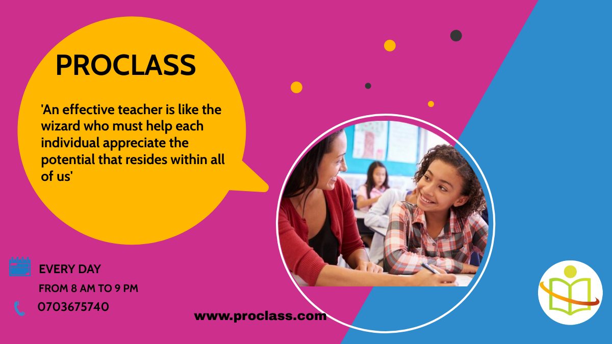 onlineproclass's tweet photo. Why Proclass tutor? We create situations where pupils can take charge for what they learn and how it applies in their lessons. We don't teach subjects but rather people. Our goal is to teach the whole person. #ministryofeducation https://t.co/bPfMKMErdt