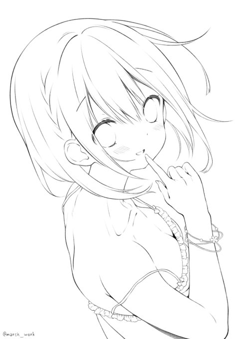 #皆さん線画と塗った後を見せてください
最近はあんまり線画を描かないので、少し前のイラストをペタリ🌟 