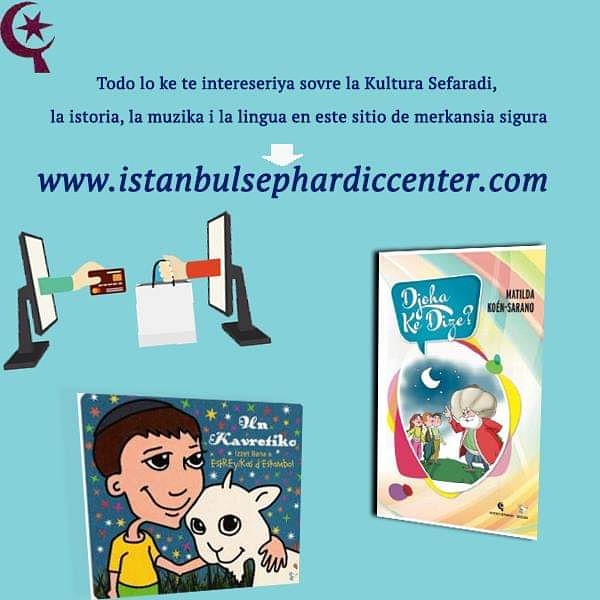 sefaraditurkey's tweet photo. Judeo-Espanyol dilinde aradığınız her şey için sizi güvenli satış sitemize bekliyoruz.
Todo lo ke te intereseriya sovre la Kultura Sefaradi, la istoria, la muzika i la lingua en este sitio de merkansia sigura.
👉https://t.co/kPebVCkrYQ https://t.co/dWA5wKWJWo