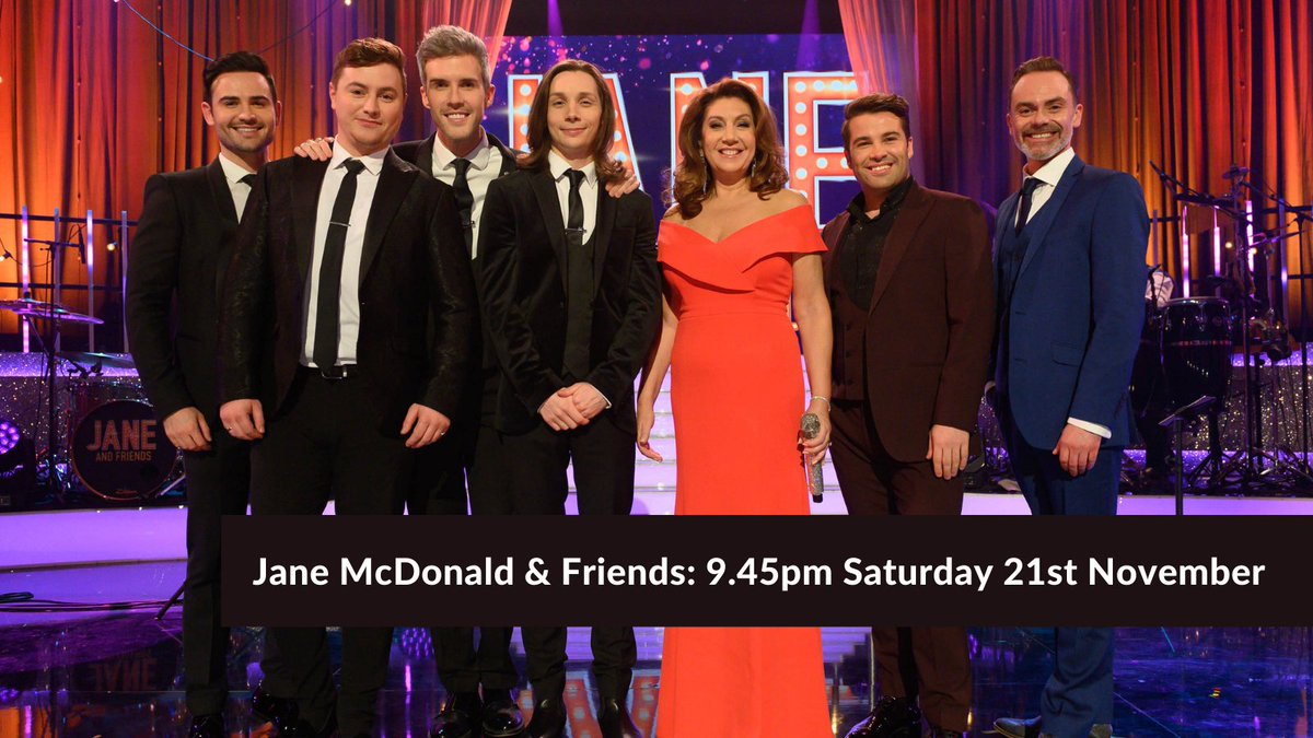 TheJaneMcDonald's tweet photo. It's all about 'The Greatest Showman' on this weeks episode of Jane McDonald &amp; Friends! Join me and my guests @joemcelderry91, @Collabro and @Dan_Brocklebank  this Saturday at the earlier time of  9:45pm on @channel5_tv https://t.co/BQl4NJdJ8S