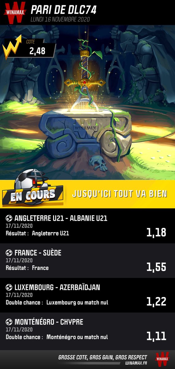 DL7PRONOS's tweet photo. ⚠️ SAFE POUR LA MONTANTE ÉTAPE 4 ⚽️💵🍀🌟🔥! https://t.co/k323umZHby