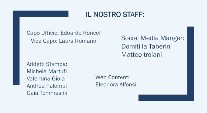 labunicoris's tweet photo. Ad occuparsi delle piattaforme social ci saranno come #socialmediamanger @domitaberini e @matteotroiani2
 La nostra @eleonoraalf1 ricoprirà il ruolo di #webcontenteditor                      
Questo è il nostro staff al completo #staff #smm20 #laboratorio https://t.co/l36KoiQNib