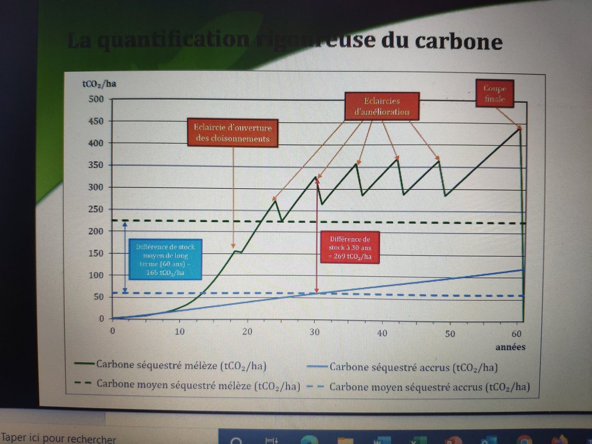 Présentation du Label Bas Carbone par la #dgec et la #dreal  en #paysdelaloire.  L'effet #carbone du renouvellement d'une #forêt dégradée, d'un boisement d'une friche... est important. 15 à 20% des émissions de CO2 sont absorbées par la forêt et les arbres, on peut faire plus!