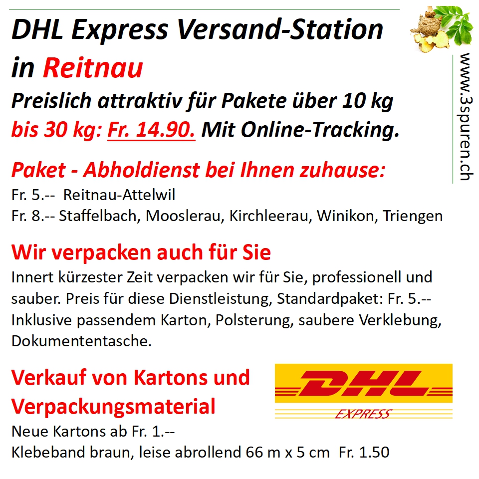 3SpurenCH's tweet photo. Natürlich ist auch Wiliberg mit dabei beim Paket-Abholdienst für Fr. 8.-- bei Ihnen zuhause (ergänzt 17.11.20)
https://t.co/4KCZqZQBZ4...
#Versand #Paket #Paketabholdienst #Logistik #DHLExpress #DHL #Paketversand #Paketversandstation #Reitnau https://t.co/JrT6VPUtPJ