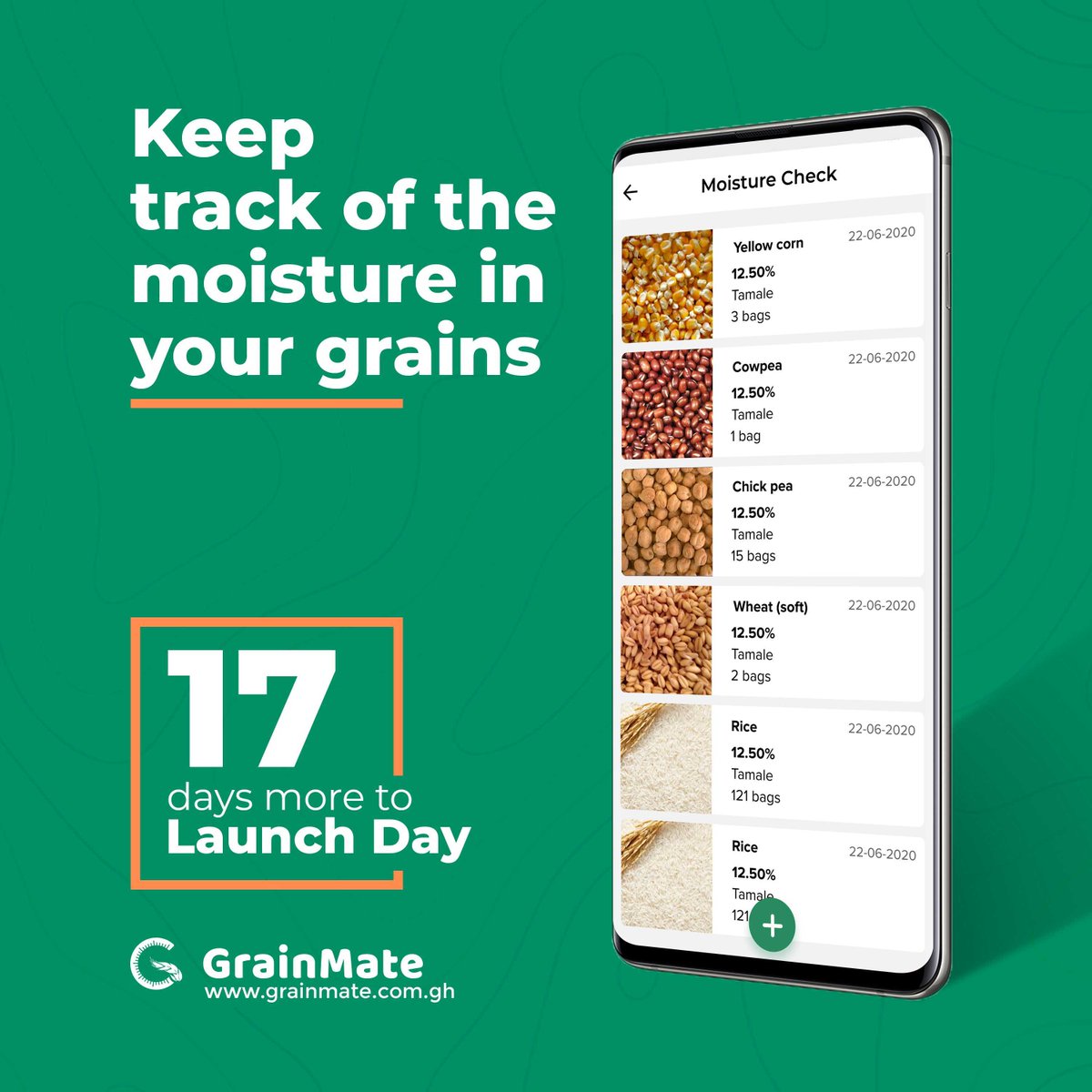 sesitechgh's tweet photo. They will also be able to know which suppliers supply better quality grains.
The launch will stream live on Facebook and YouTube on December 4th. Register to be notified of the launch at https://t.co/3ZItcWEEQL
#zerohunger #nopoverty #postharvestmanagement #grainmateapp https://t.co/F29P7lu2fE
