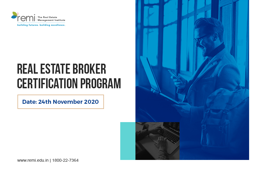 We have #RealEstateBroker Certification Program - starting on 24th Nov !
We understand your time &amp; priorities. You can now add additional broker qualification to your profile with #REMI's 20 hour Instructor – Led #onlinecourse accessible from any device. - remi.edu.in/real-estate-br…