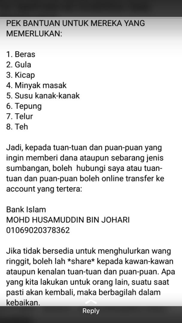 _ungkurazali's tweet photo. Mintak tolong sebarkan seperti sebar fitnah. 
Gerakan Pemuda Charity
Boleh follow ig kami : gerakan_pemuda2020 https://t.co/QG7VGdy7Q2