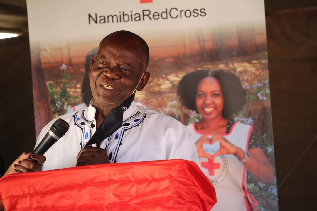 LAUNCH|| Nambia Red Cross Society  Drought Relief Intervention in Khorixas.The N$ 4.3 million budgeted: Cash assistance to households for basic needs &amp; Rehabilitation of water points in Khorixas.

Keynote Address by Mrs E. Alweendo, Acting Chief Regional Officer.<a href="/NamibiaRedCross/">Namibia Red Cross</a>
