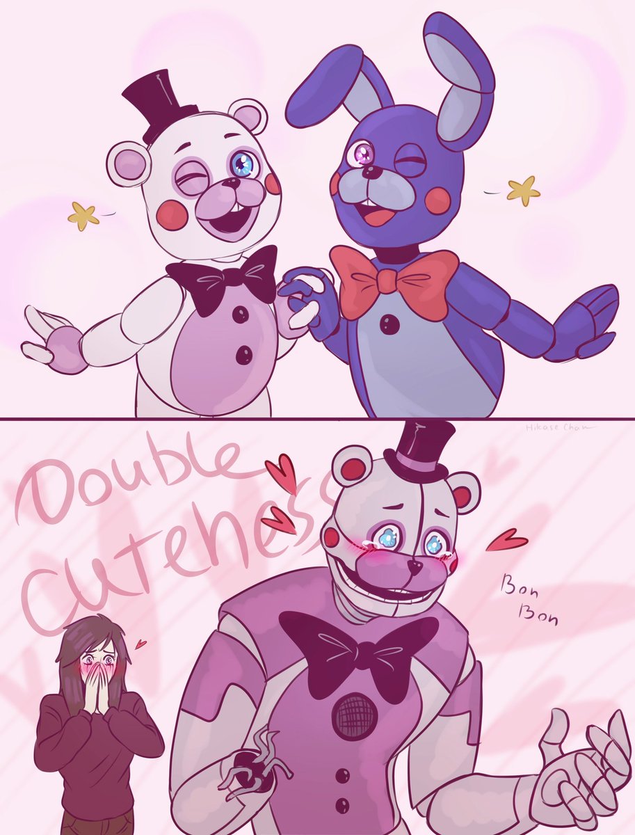 Hikase555's tweet photo. Double cuteness~
#FNAF https://t.co/e2sHZjVSzA