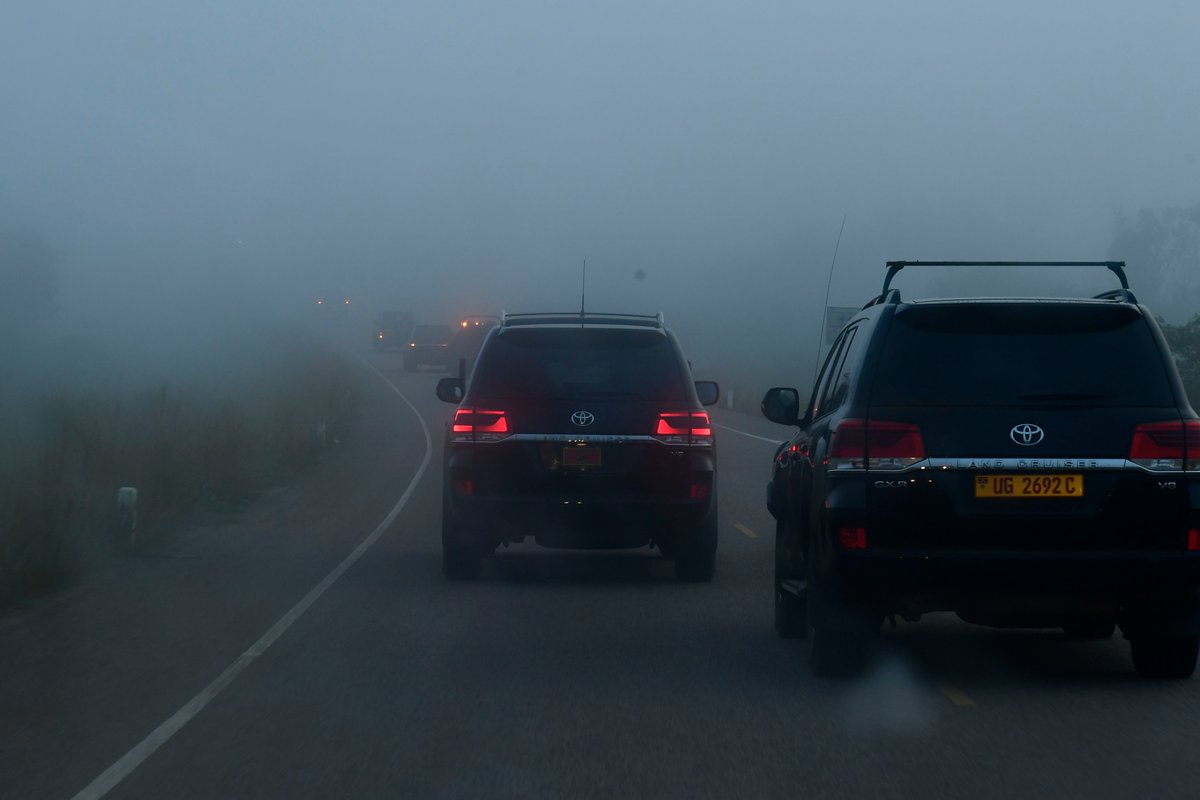 DailyMonitor's tweet photo. .@NRMOnline presidential candidate @KagutaMuseveni  convoy pictured on the rd from Gulu to Kitgum where he’s to meet with party leaders of Agago, Amuru,Gulu, Kitgum , Lamwo, Nwoya, Omoro, and Pader as he looks for votes
📸PPU
#StreetUpdates
#UGDecides2021 https://t.co/bxODJ5CimR