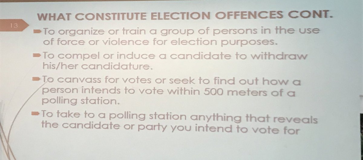 It is in instructive to note that in Ghana, these actions constitute election offences, and is punishable by law when caught.

#CMGhana #VoteNotFight #GhanaDecides