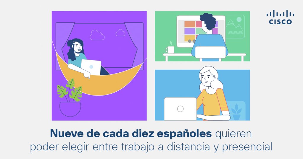 cisco_spain's tweet photo. En vez de ser imprevisto y abrumador, el #TrabajoRemoto de hoy es simple, fiable y muy seguro: https://t.co/BpjONgVCEa https://t.co/APwqyWeGmd