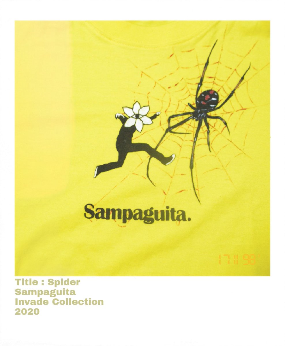 Sampaguita2020's tweet photo. Sampaguita 1 of 1 Custom
Title : Spider (2020 Invade Collection)
Textile on T-Shirt
"When spider webs unite, they can tie up a lion."

https://t.co/D38YmAkx11
#SAMPAGUITA 
#SampaguitaCommunity 
#SampaguitaLocals 
#sampaguitaisforeveryone 
#Art 
#Music
#Streetwear
#Fashion
#Custom https://t.co/i3eYPOHnxu
