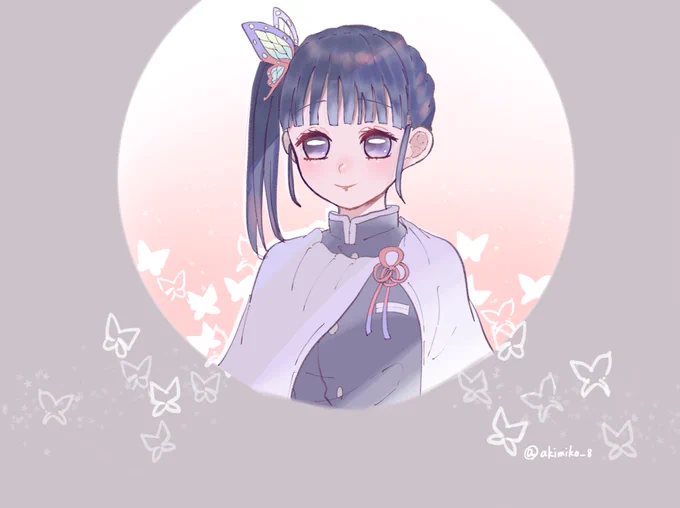 #栗花落カナヲ 
原作っぽい絵柄で!!? 