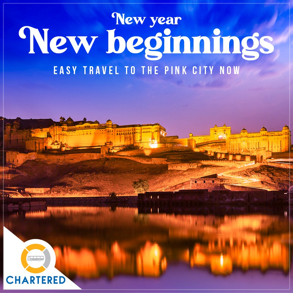 Charteredbusin's tweet photo. With the new year filling us up with joy, we have made our new route ready & set. Plan for a quick vacation to Jaipur with Chartered Bus.
#CharteredBus #CharteredSpeed #OurNewRoute #AhmedabadToJaipur #Travelling https://t.co/96dPIscGjz