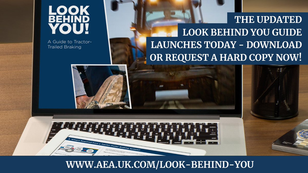 Proud to launch the updated #LOOKBEHINDYOU Guide to tractor-trailer braking systems. Farm/ machinery safety is paramount &amp; by reading this guide you can help to reduce potential risks/ machine failures #farmsafety