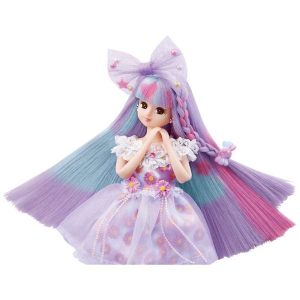 ビックカメラ Com 髪色がゆめいろな3色に簡単にカラフルチェンジできるリカちゃんです 通常の髪色は パープル 手であたためると水色に変わり ダイヤモンドクールスティック 氷水使用 で冷やすとピンク色に変わります タカラトミー リカちゃん