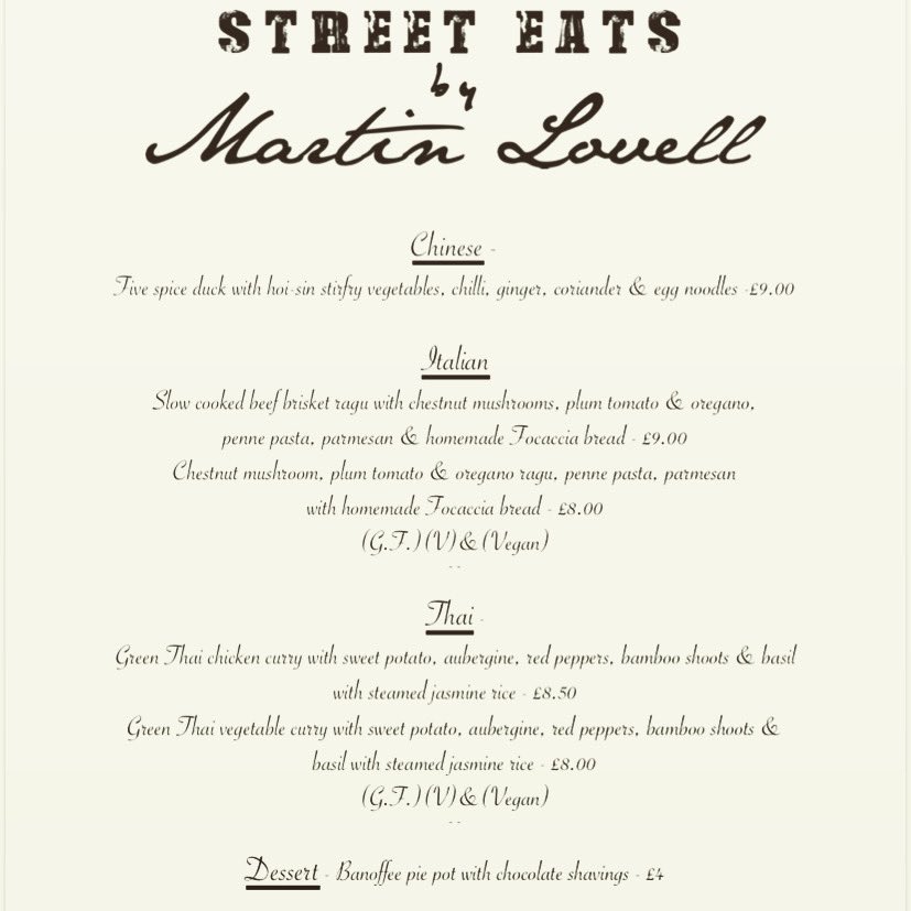 ProChefMartin's tweet photo. This weeks Street Eats Menu is now live and we are taking orders! We will be at Twyning General Stores on Thursday evening 5pm - 8pm and Abberley Village Hall on Saturday Evening 5pm - 8pm. https://t.co/jeKrrMyIt7