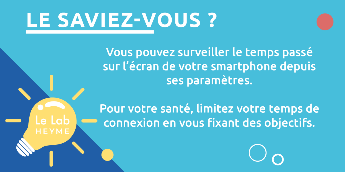 LeLabHeyme's tweet photo. Combien passez-vous de temps sur votre smartphone chaque jour ? 🤔 Regardez dans vos paramètres et partagez votre temps 👇
#santé #prévention #écrans 
@HEYME_assurance https://t.co/yHcHCujSIi