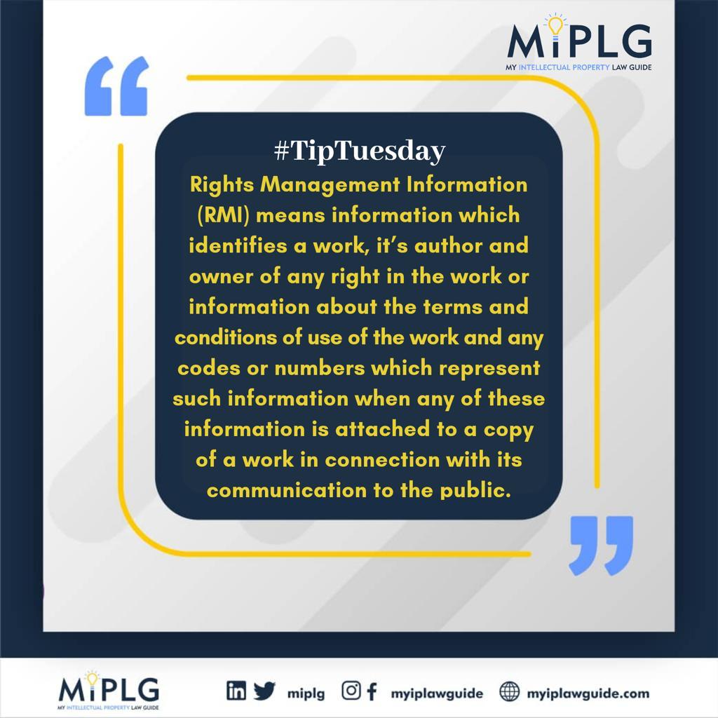 miplg's tweet photo. MIPLG Tip Tuesday 🔥🔥 Giving you all the tips on intellectual property. Today's tip is....🔥🔥🎉

#MIPLG #miplgtiptuesday #ip #intellectualproperty #intellectualpropertylaw #innovation #creativity #ipcommunity https://t.co/wKT9P8Rs5F