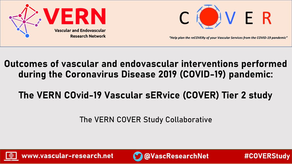 VascResearchNet's tweet photo. Be sure to tune into the @VSGBI Virtual ASM abstract session tonight to hear the important results from Tier 2 of the #COVERStudy analysing global patient outcomes following vascular intervention during the #Covid_19 pandemic https://t.co/EGOaQbC6s6