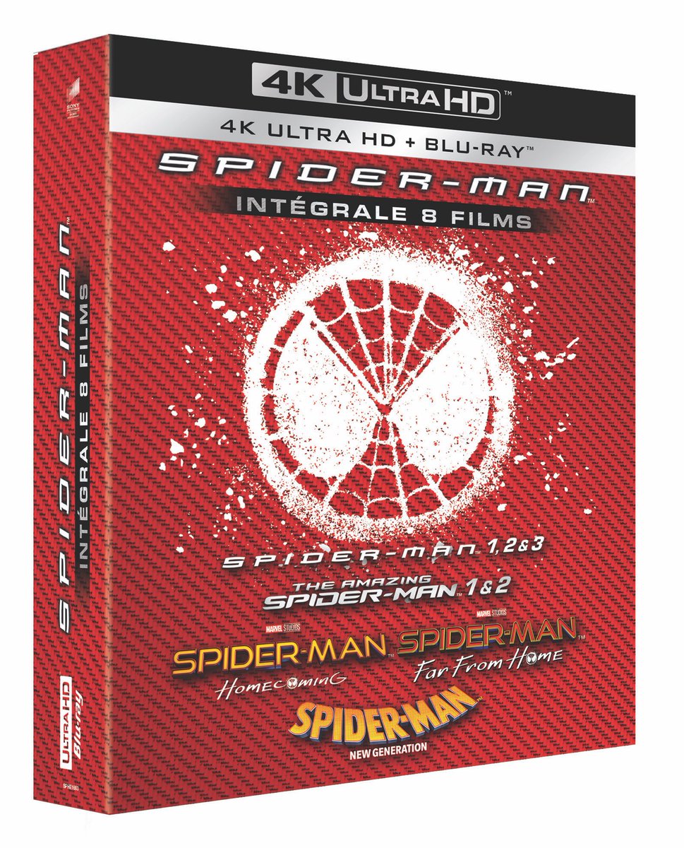 MehdiOmais's tweet photo. #Concours
2 Coffrets BR 4K de l’INTEGRALE #Spiderman à gagner (8 films) !
> RT pour tenter ta chance jusqu'au 20 novembre à 20h.
> Tirage au sort le 21 novembre. https://t.co/24w5TMJ7iI