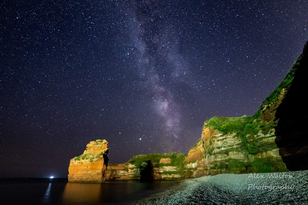 From my last visit to Ladram Bay to witness the Milky Way climbing high in the night sky.
<a href="/LadramBay/">Ladram Bay</a> <a href="/VisitDevon/">Visit Devon</a> <a href="/VisitEngland/">VisitEngland</a> #Nightsky #AstroHour @SouthWestUK