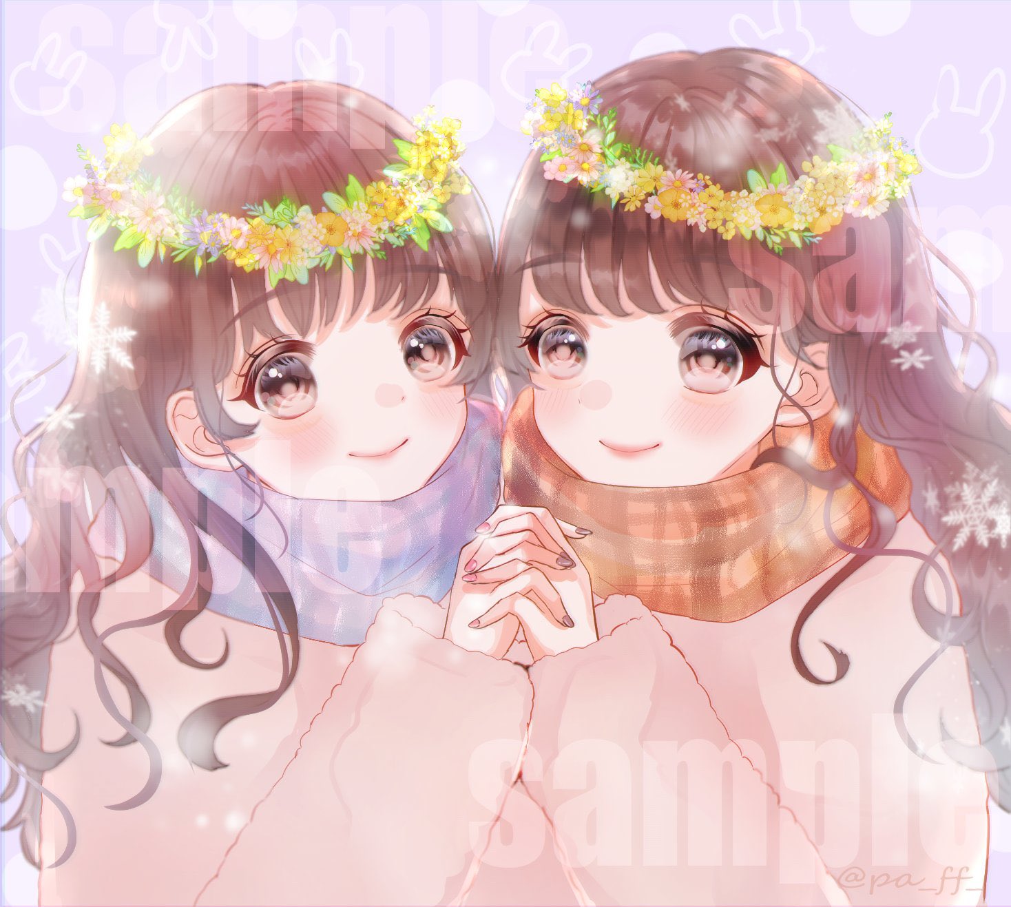 تويتر まめぱん Mamepan Nftcreator على تويتر 女の子2人の仲良しイラストのご依頼でした ふわふわ ໒ ﾟ まめぱんの依頼箱 有償依頼 ペア画 T Co Ismca55xyj