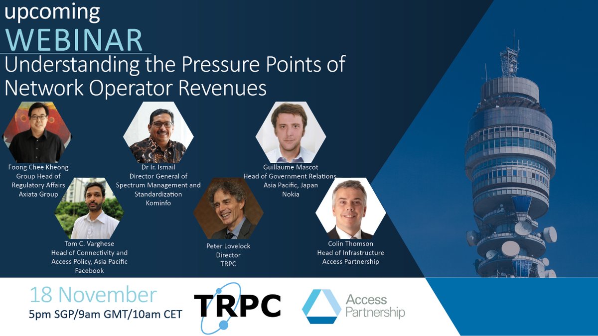AccessAlerts's tweet image. Less than 24 hours until our "Understanding the Pressure Points of #NetworkOperator Revenues" webinar, in partnership with @trpcbiz. Last chance to register here: bit.ly/2H93cZT
#telecoms #MNO #networks #networksecurity #TMT