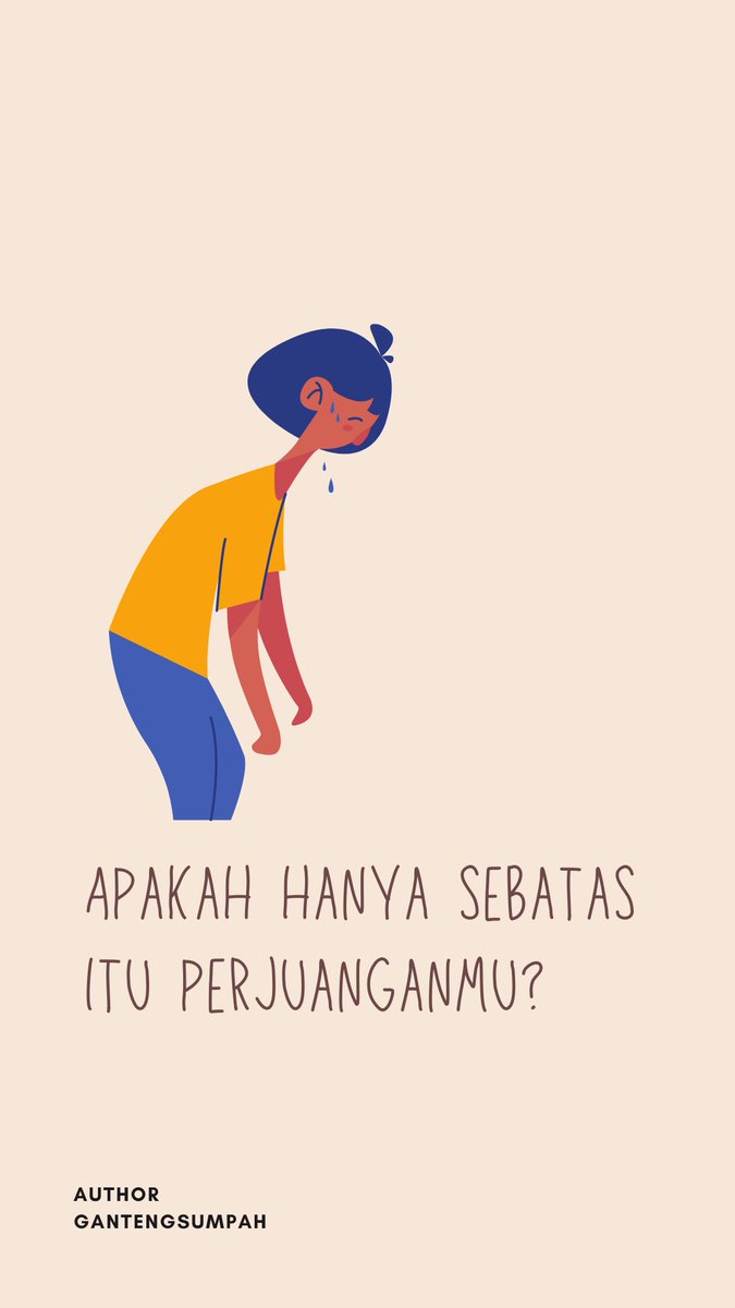 gantengsumpah's tweet photo. Tulisan ini aku persembahkan untuk diriku sendiri yang sedang kelelahan mewujudkan mimpi. https://t.co/v4wk1dY6uT