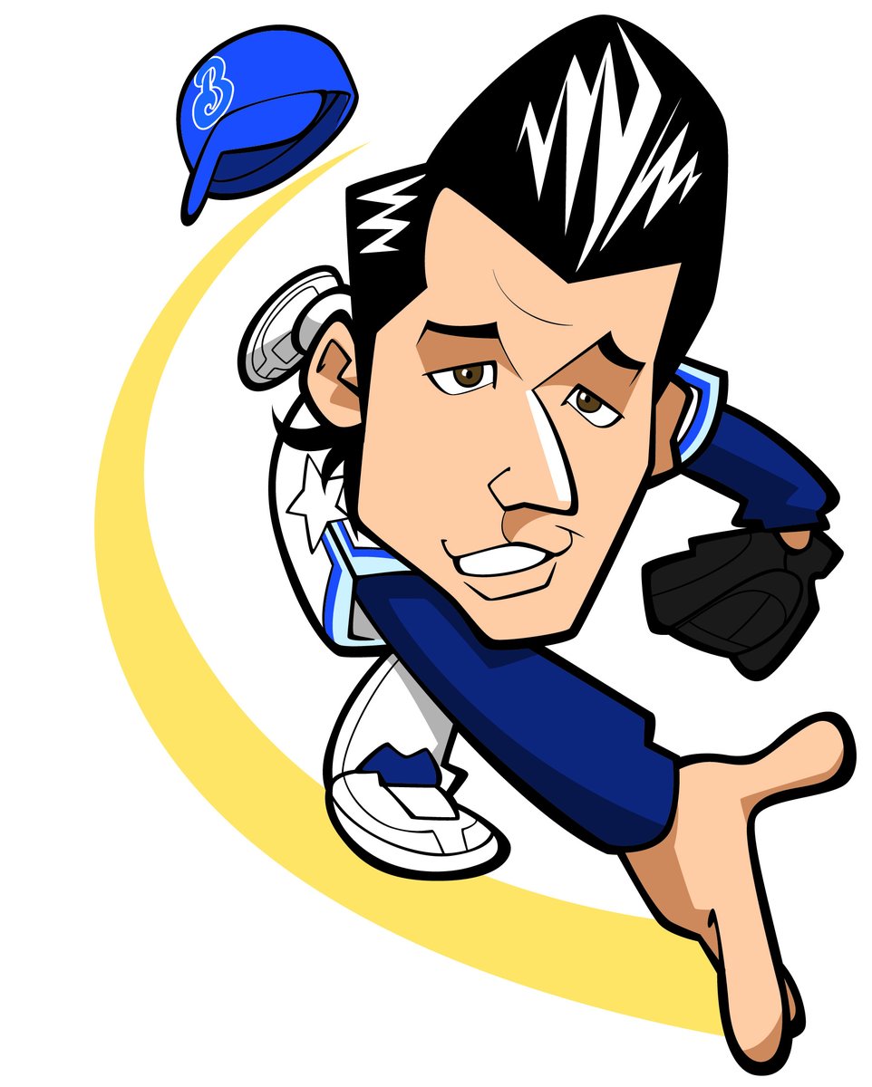 三浦大輔新監督 来季のベイスターズ大変そうだけど 応援します ヨ ロ シ ク トリバタケハルノブのイラスト