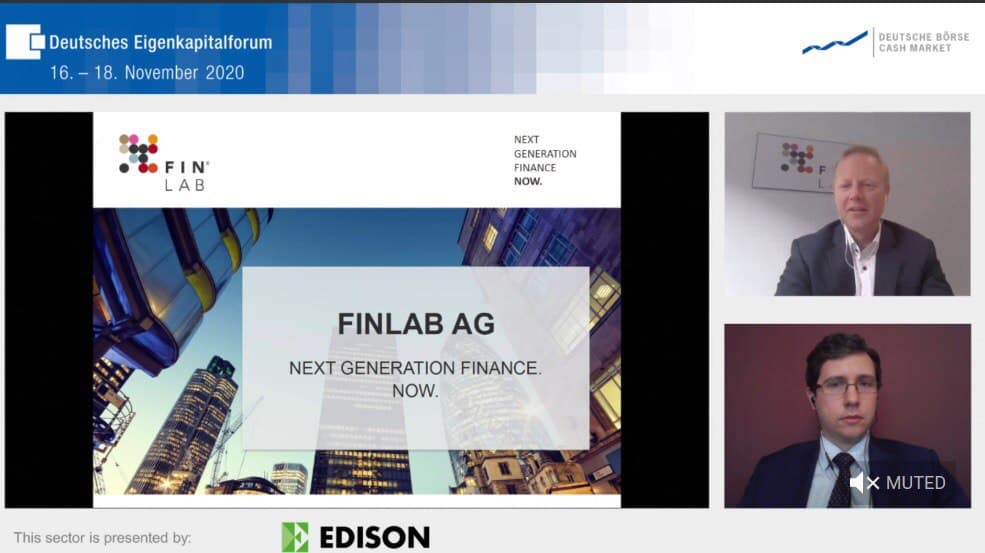 <a href="/FinLab_AG/">FinLab AG</a> meets <a href="/Edison_Inv_Res/">Edison</a> live at 2020 Deutsches Eigenkapitalforum conference 👍