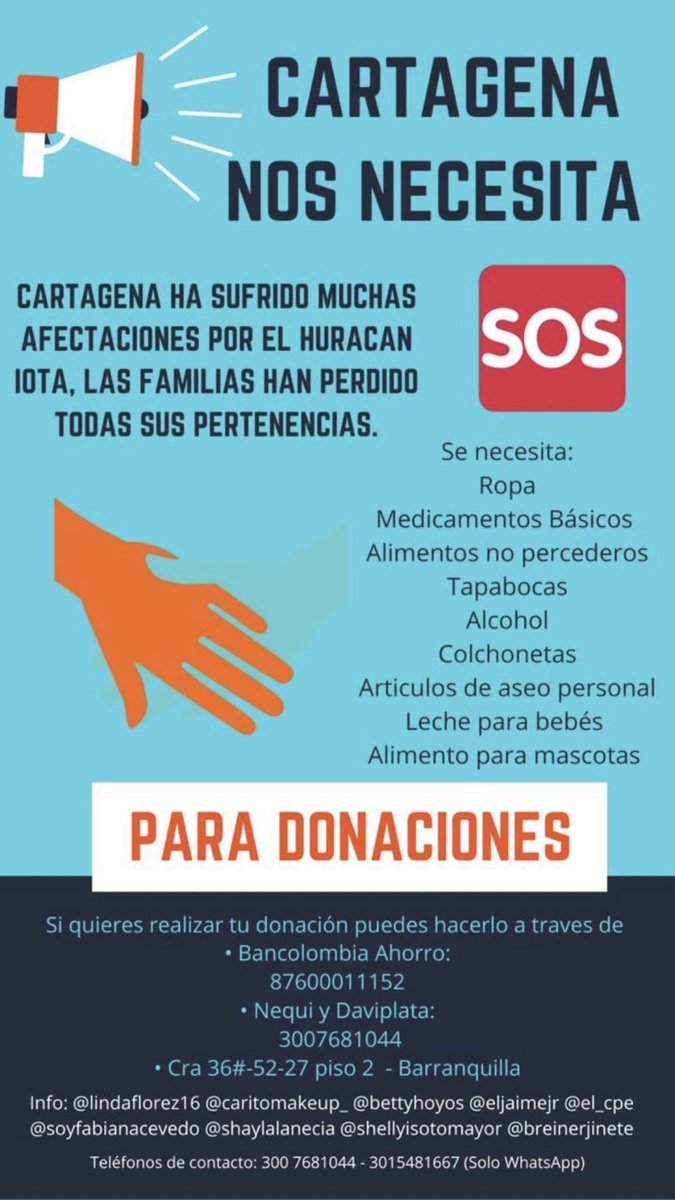 1/2 ⛑️🙏Este es un resumen de imágenes encontradas sobre #SOSSanAndresyProvidencia y #Huracanlota en #Colombia ayudar es simple sea vía transferencia o donaciones. Más imágenes en el hilo...#AyudameaAyudar #AyudaUrgente