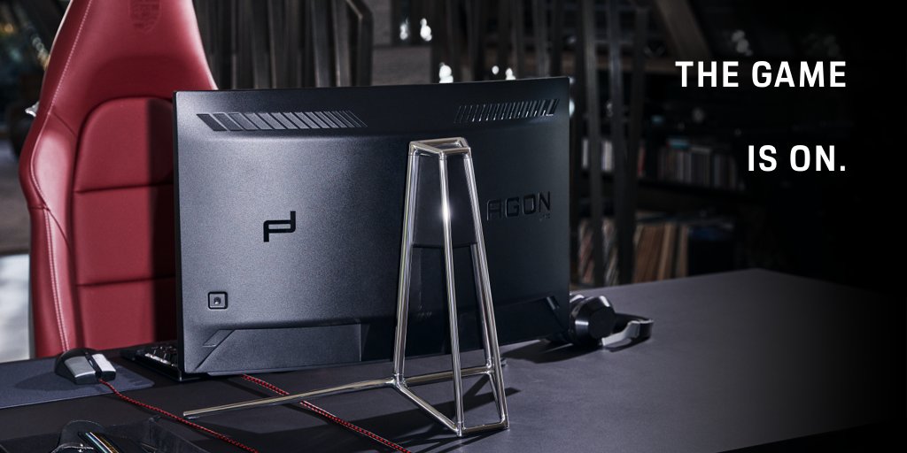 #PorscheDesign has partnered up with @AOC_Gaming on a sleek and eye-catching gaming monitor. With its racing-influenced design and its wide range of functions the Porsche Design AOC AGON 27 sets new standards in #gaming. Click and play: porsche.design/ElectronicsTW.