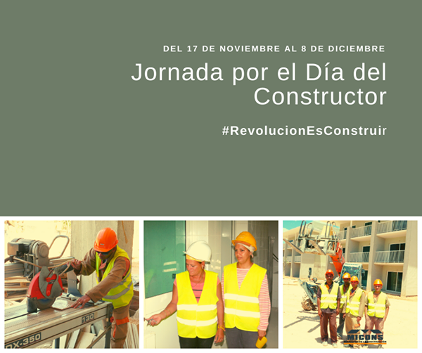 Celebraremos la Jornada por el Día del Constructor‼️
#RevolucionEsConstruir #ConstructorCubano #DiaDelConstructor