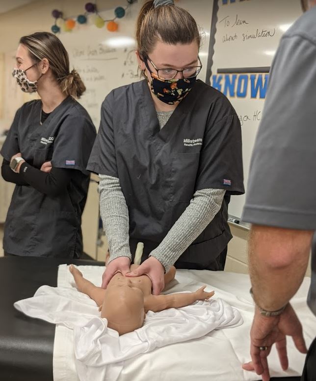 MillstreamCC's tweet photo. So beyond blessed to welcome Blanchard Valley Hospital into our @MillstreamCC facility today for simulations. Students got to work on a newborn simulation doll and continue to #developskills #corevalue2 @BVHSjobs #theSTREAM https://t.co/Vqd8QUVTfm
