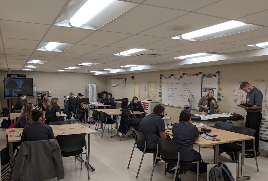 MillstreamCC's tweet photo. So beyond blessed to welcome Blanchard Valley Hospital into our @MillstreamCC facility today for simulations. Students got to work on a newborn simulation doll and continue to #developskills #corevalue2 @BVHSjobs #theSTREAM https://t.co/Vqd8QUVTfm