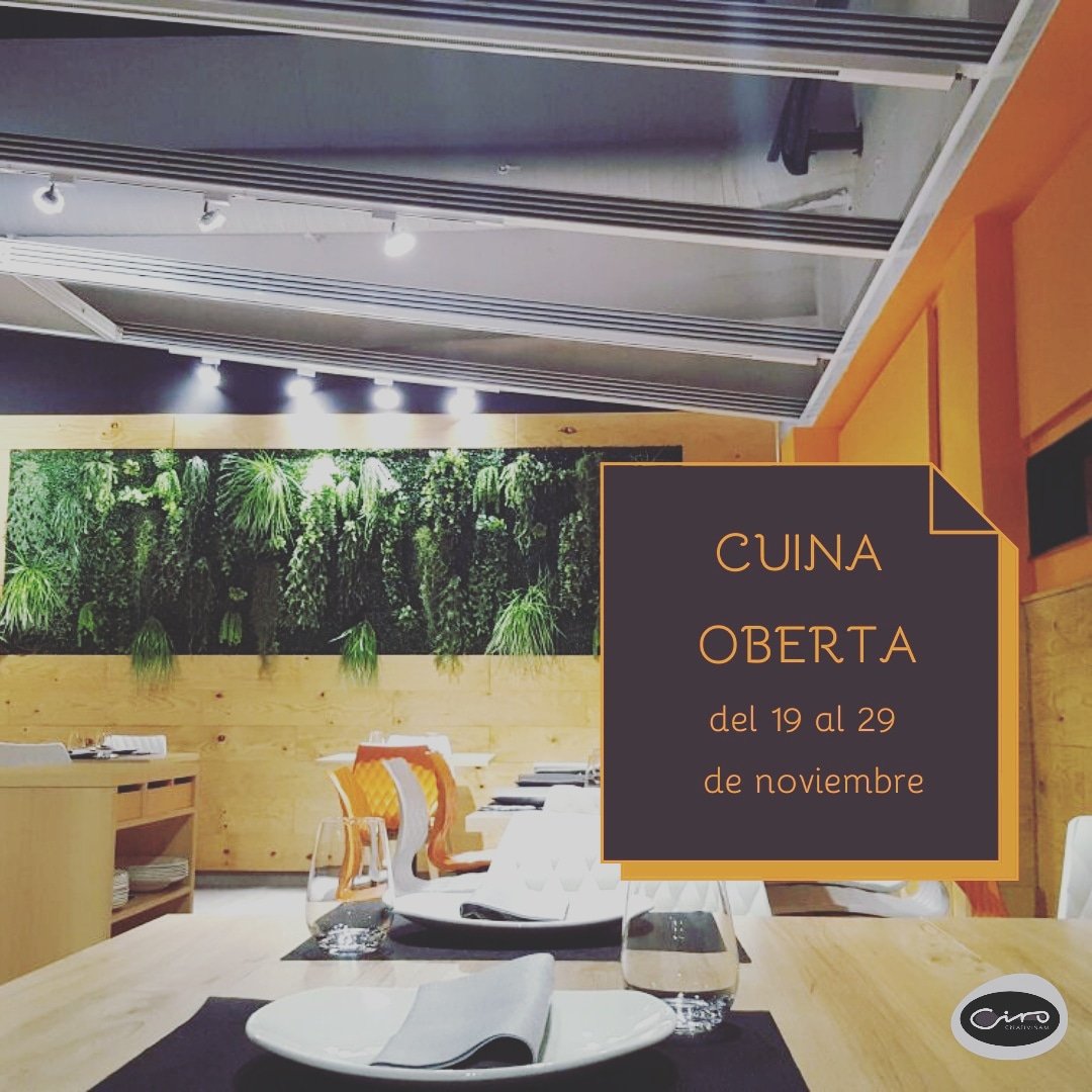 CUINA OBERTA CON TECHO ABIERTO.
#ventilación 
#lahosteleriaessegura 
#restaurantesdevalencia
#campanar
#restauranteciro
#abrimosdomingos
#ciro 
#restauranteciro