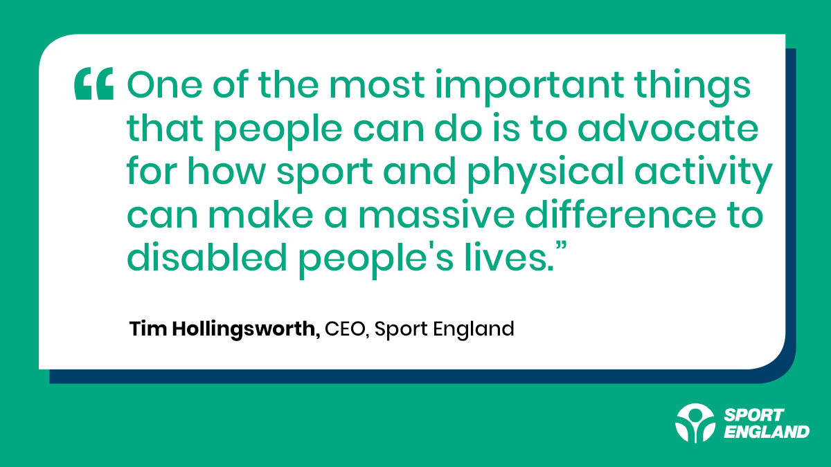 "We've seen the inequalities for disabled people widen and tackling that is a priority for Sport England." - our chief executive, <a href="/tphollingsworth/">Tim Hollingsworth</a> at <a href="/AllForActivity/">Activity Alliance</a>'s #InclusiveResponse webinar