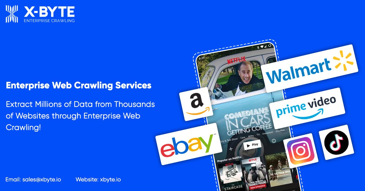 xbyteio's tweet image. Enterprise Web Crawling focuses on extracting Millions of data from thousands of websites on a daily basis, enabling the end customer to get data feeds on a continuous basis. 

xbyte.io/enterprise-web…

#WebCrawlingServices #EnterpriseWebCrawlerServices #xbyteio #USA #UK #UAE