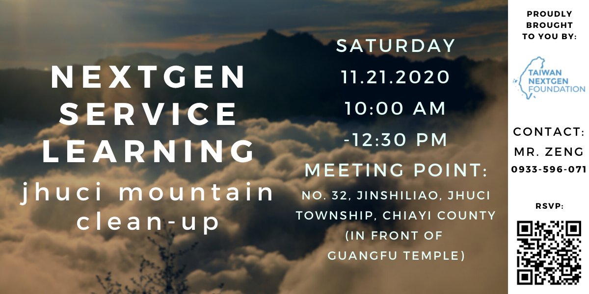 NextGenTaiwan's tweet photo. ⚠️#Pollution lurks all around #Taiwan - the problem of waste doesn't only haunt the #CoastalAreas.  

♻️Want to do something about it?

👍Join NextGen's upcoming #ServiceLearning/#cleanup project in #Chiayi this Saturday! 

#KeepTaiwanClean #Sustainability #EnvironmentalEducation https://t.co/V8tW11KMVx