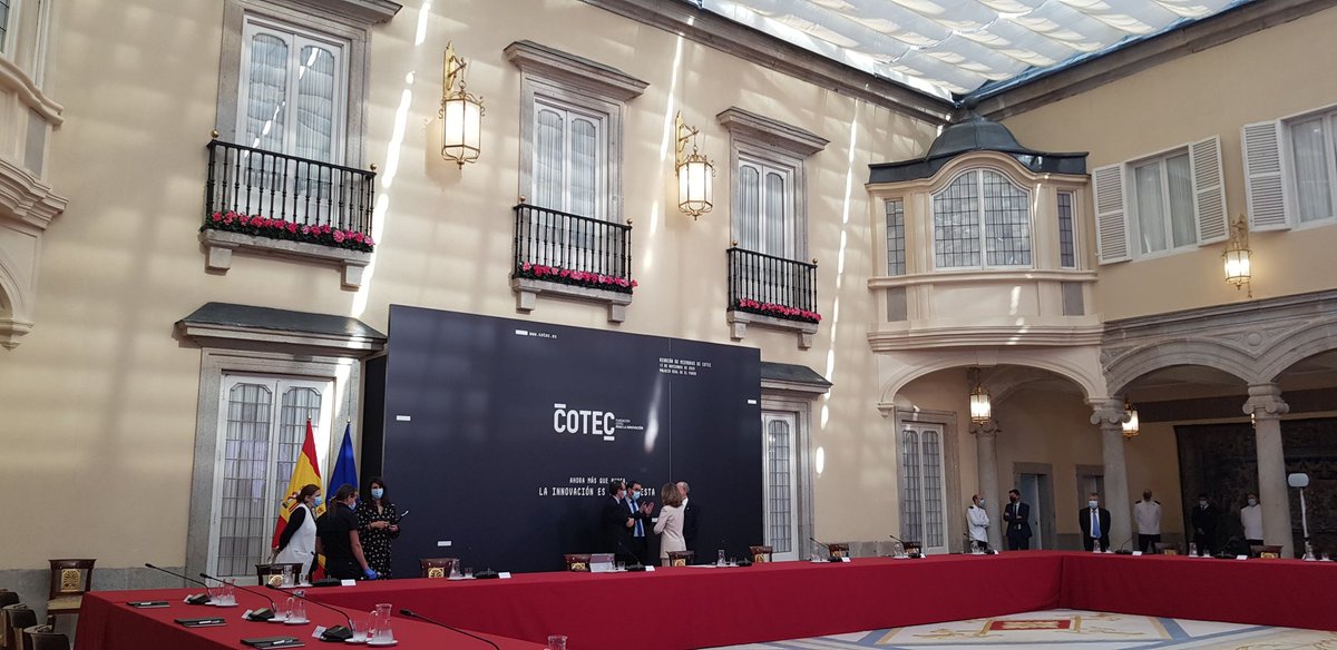 Cotec_Innova's tweet photo. Todo preparado para celebrar nuestra reunión anual con SM el Rey y los miembros de Cotec con un nuevo formato combinando lo presencial y lo virtual https://t.co/SBQW1Zu95m