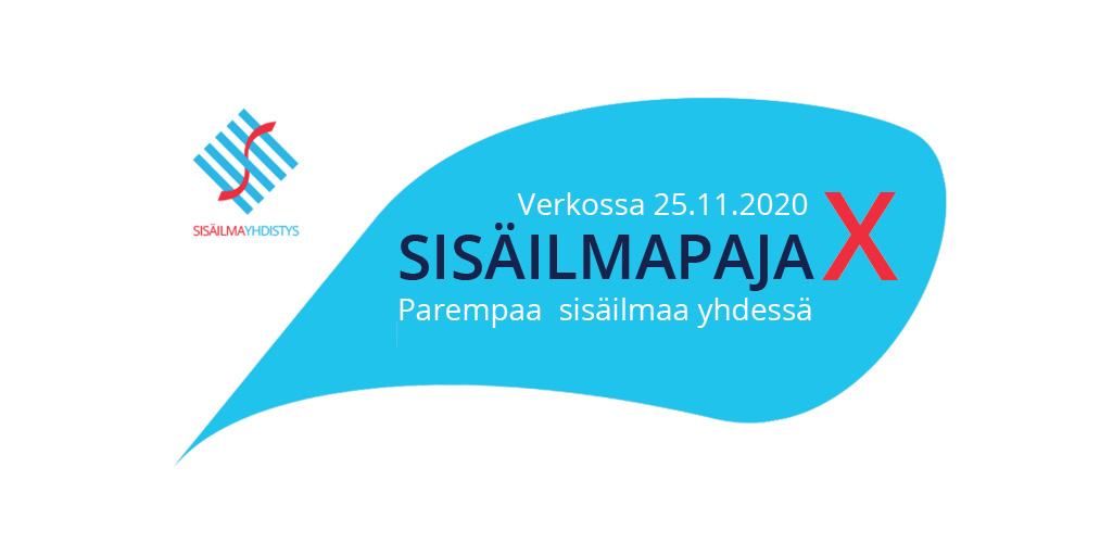 Monipuolista sisäilma-asiaa: mm. Terveet tilat -toimintamalli, rakenteiden ja ilmanvaihdon katsastusmallit, Senaatti-kiinteistöjen koiratoiminta, kemialliset tutkimusmenetelmät, työyhteisön tukeminen ja oirekyselyiden käyttö  sisailmayhdistys.fi/Tapahtumat/Sis… #sisäilmapaja #sisäilma