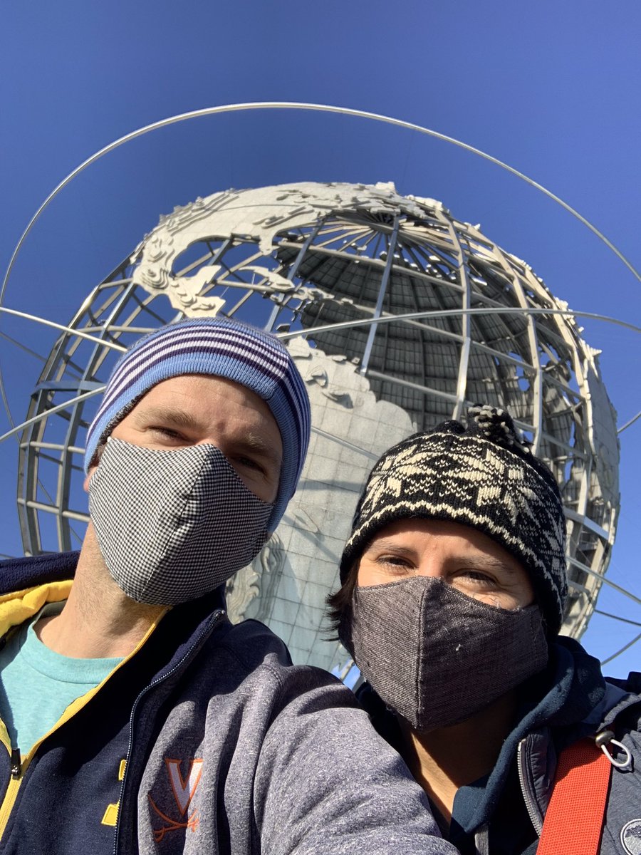 RocksMask's tweet photo. Remember folks - we got to save not just you, not just me, but the world #UrMaskRocks #MaskUp #covid19 #Unisphere https://t.co/7iSGk5NBq6