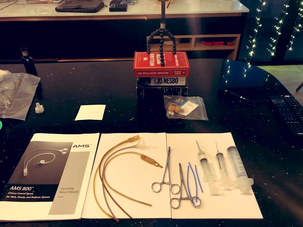EdHolyoak's tweet photo. With COVID-19 making it difficult to travel, means we can’t always support surgery in person as we might like to. @BlairPaton20 and the rest of the UK #MensHealth team is ready to provide tip-top live clinical support, albeit through virtual means. #AMS800 @bsc_urology https://t.co/iyvdWqXRqE
