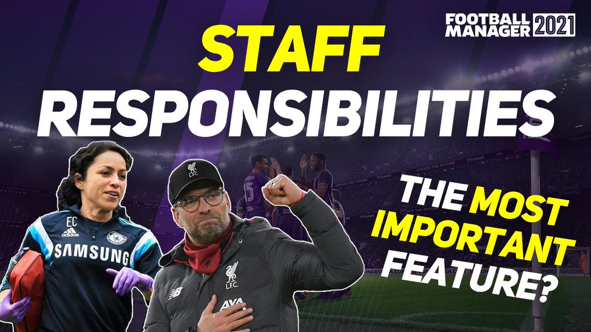 LonghurstLive's tweet photo. NEW VIDEO IS OUT NOW! 

THE BEST STAFF RESPONSIBILITIES ON FM21

It's one of the most important features of the game - here's how to utilise it!

https://t.co/ynsK0siMvC

#WeStreamFM 
#FM21
#FM21Beta
#FM21Features https://t.co/BGup8esgTO